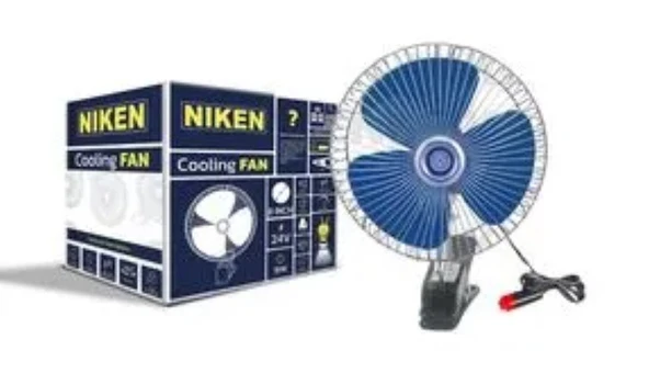 ARAÇ İÇİ VANTİLATÖR MAVİ MANDALLI