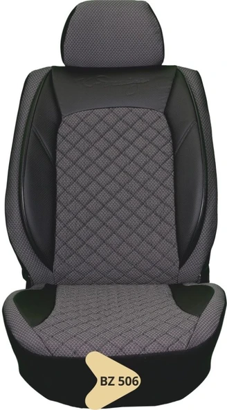 ELİT JAKAR YASTIKLI KOLTUK KILIFI SERİSİ SİYAH - KOYU GRİ BZ506 ürün görseli 1