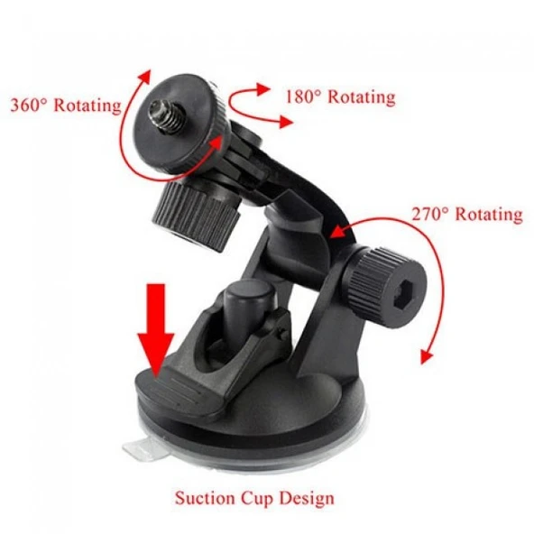 Araç içi vantuzlu kamera tutucu hareketli navigasyon kamera tutucu - 5