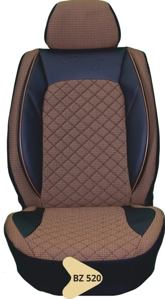 ELİT JAKAR YASTIKLI KOLTUK KILIFI SERİSİ TABA-SİYAH BZ520 ürün görseli 1