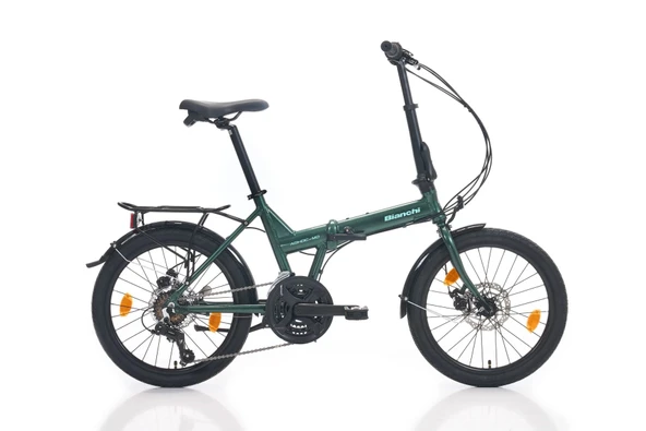 Bianchi Adhoc 21 MD Fren 21 Vites 20 Jant Katlanır Bisiklet 4T Koyu Yeşil Celeste 38 Kadro - 1