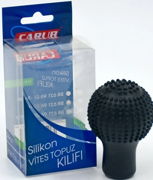 CARUB Vites Topuz Kılıfı Silikon Siyah ürün görseli 1