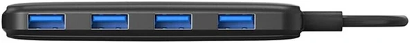 HP DHC-CT110 4 PORT USB 3.0 USB ÇOKLAYICI HUB SİYAH - Resim 3