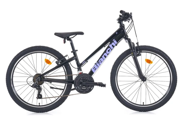 Bianchi JM00243 V Fren 21 Vites 24 Jant Dağ Bisikleti Siyah Mor 31 Kadro - 1