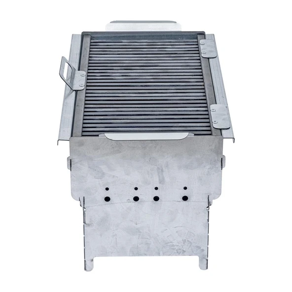 Katlanabilir Ayaklı Portatif Mangal - Paslanmaz - Argeus - Büyük - Taşıma Çantalı - 3