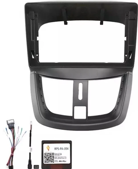 PEUGEOT 207 2009-2013 9 İNÇ MULTİMEDİA ÇERÇEVESİ ürün görseli 1