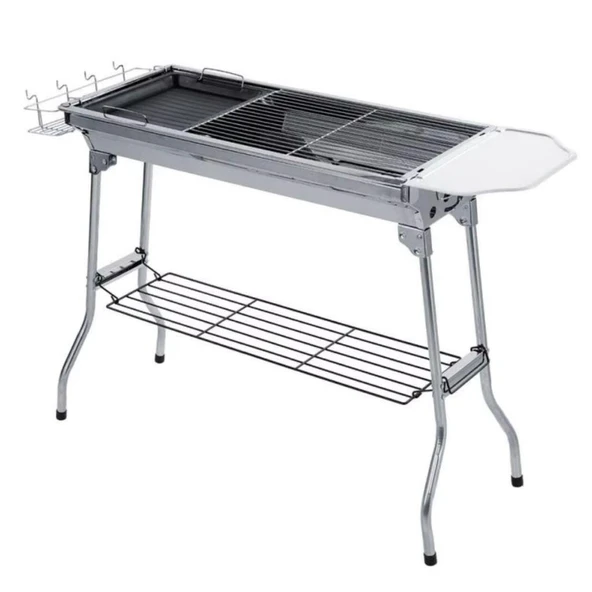 Portatif Katlanabilir Mangal - Madfox Grilmate BBQ - Silver - 547307 - 2