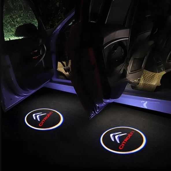 PİLLİ KAPI ALTI LOGOSU CİTROEN - Resim 2