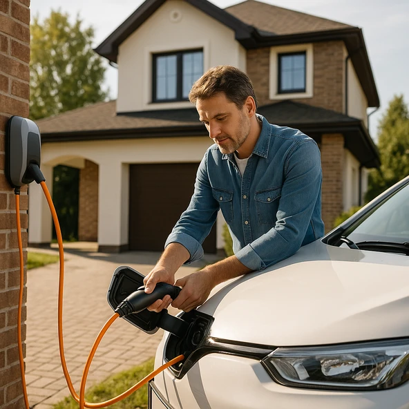 (10 Metre) %100 Bakır Çok Telli 3x2.5 mm Elektrik Kablosu Turuncu Elektrikli Araç Şarj Uygun Uyumlu - 4