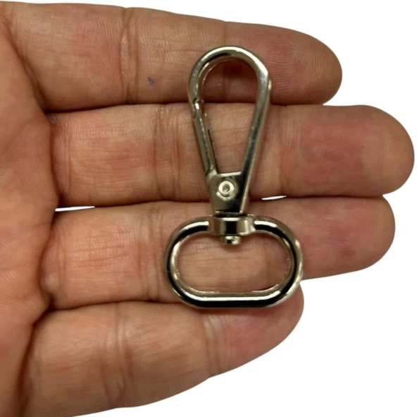 İthal Badem Anahtarlık Kancası 2cm 2 Adet Deri El Aleti - 10