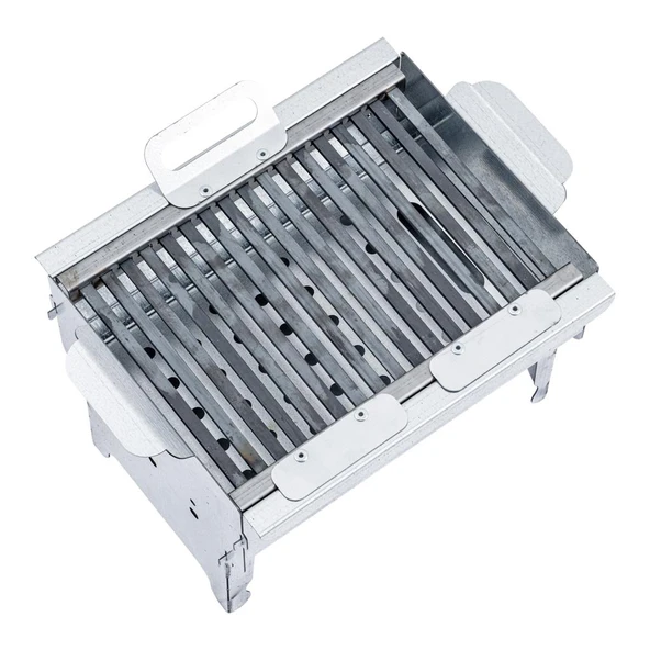 Katlanabilir Ayaklı Portatif Mangal - Paslanmaz - Argeus - Küçük - Taşıma Çantalı - 3