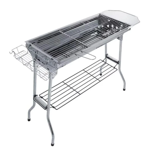 Portatif Katlanabilir Mangal - Madfox Grilmate BBQ - Silver - 547307