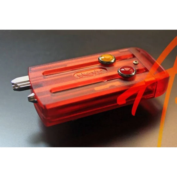 Slot Kırmızı Anahtarlık Anahtar Kabı 4 adet Boncuklu - 3