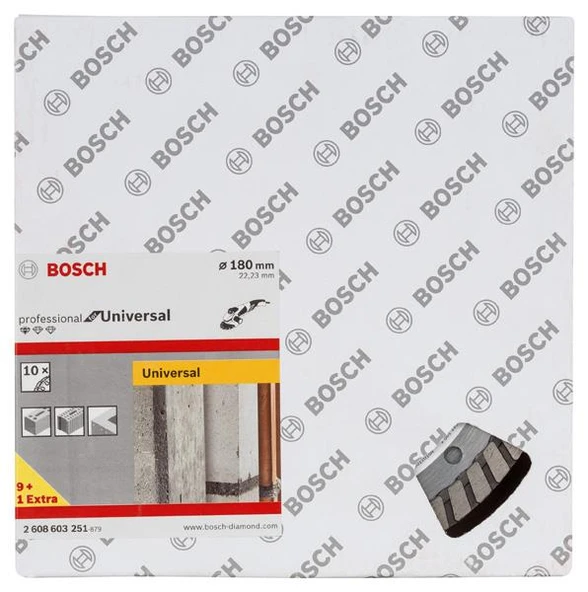 Bosch Elmas Kesme Disk SFUnivT 180*22.23mm 9+1 - 1
