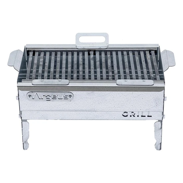 Katlanabilir Ayaklı Portatif Mangal - Paslanmaz - Argeus - Orta - Taşıma Çantalı - 2