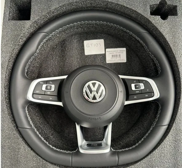 VOLKSWAGEN GOLF 7,5 PASSAT B8 8,5 UYUMLU DERİ DİREKSİYON AİRBAG ürün görseli 1