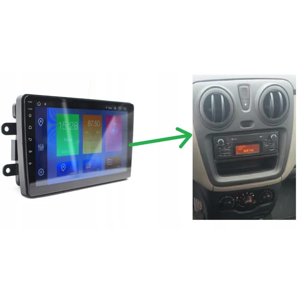 Renault Captur Android Multimedya Sistemi 2-32 Myway (2013-2017) ürün görseli 1