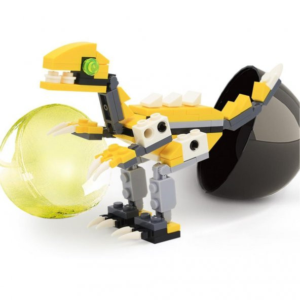 Farbu Oyuncak 90 Parça Velociraptor Yapı Blokları - 3