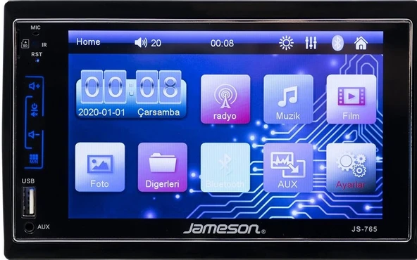 JAMESON JS-765 DOUBLE TEYP - Resim 2