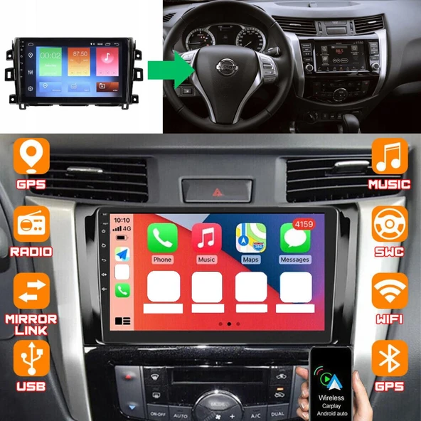Nissan Navara Android Multimedya Sistemi 2-32 Myway (2014-2020) ürün görseli 1