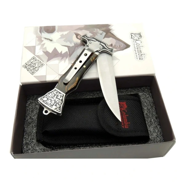 Columbia Öküzlü Çakı Kahve MA-123-E 22 CM - 3