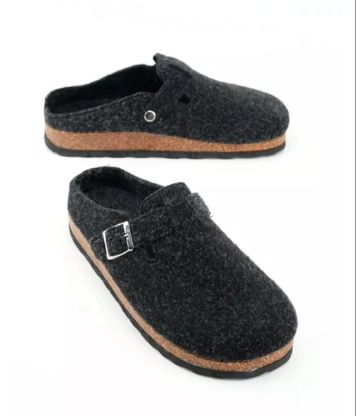 Monalisa Home Lüks Gösterişli Kışlık Siyah Renk 42 Numara Terlik