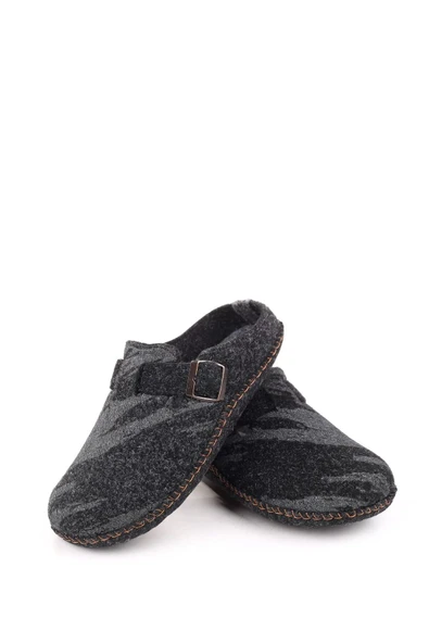 Monalisa Home Lüks Gösterişli Kışlık Siyah Renk 44-45 Numara Terlik