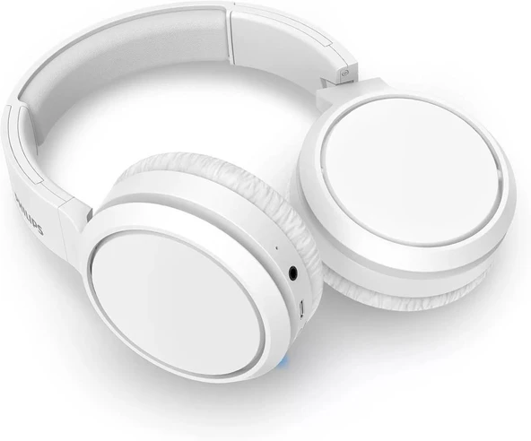 Philips TAH5205 Kablosuz Kulak Üstü Kulaklık (Bold Bass) Beyaz - 29 saat - 2