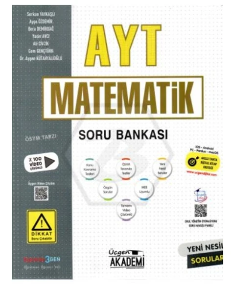 Üçgen Akademi - Ayt Matematik Soru Bankası ürün görseli