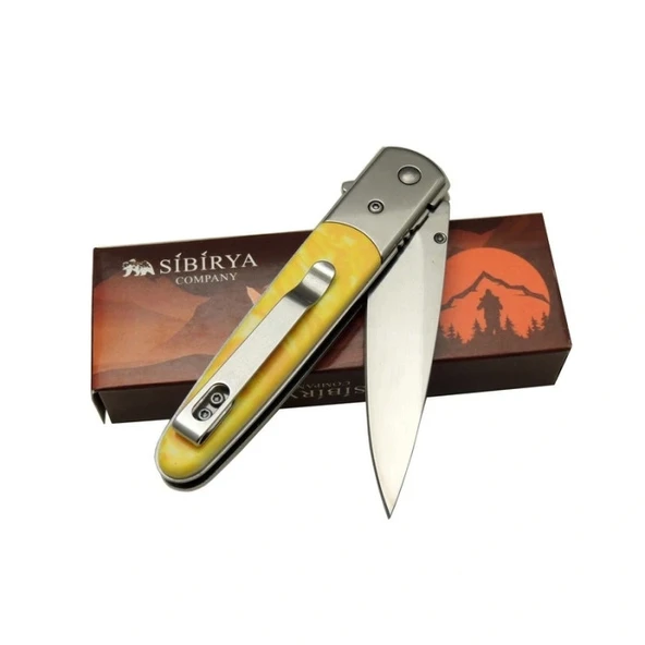 Sibirya Cep Çakısı Bal S-2086D 20 CM - 2