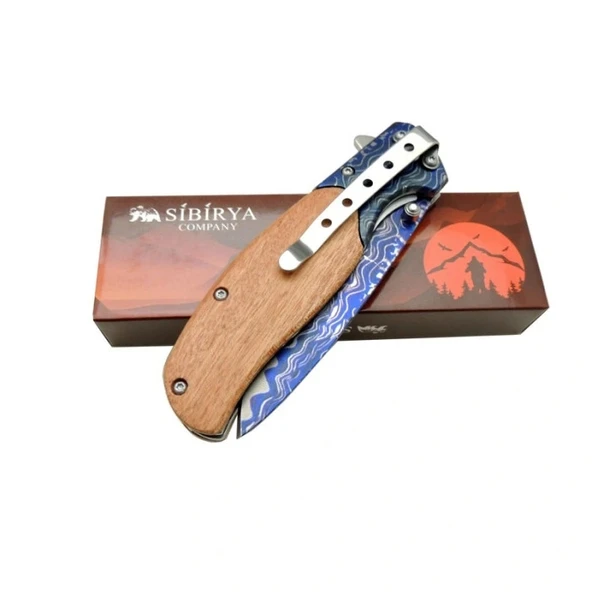 Sibirya Blue Çakı Ahşap S-2039 20 CM - Resim 2