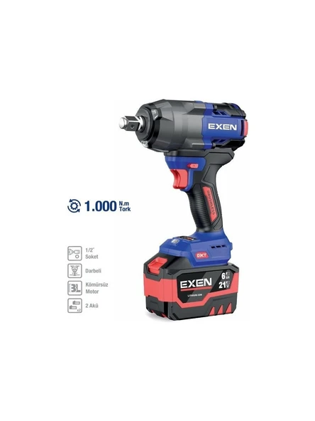Exen EN 254 SM Akülü Somun Sıkma Kömürsüz