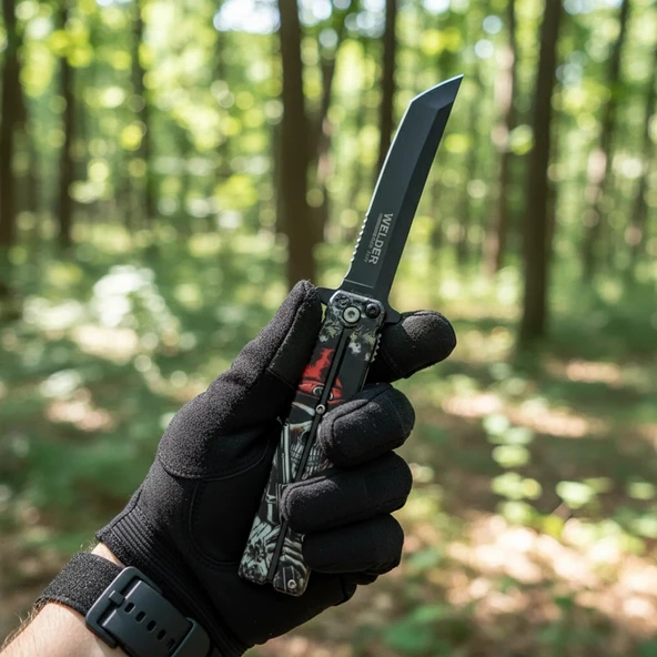 Welder Kelebek Çakı Tanto WD-4070 22,5 CM