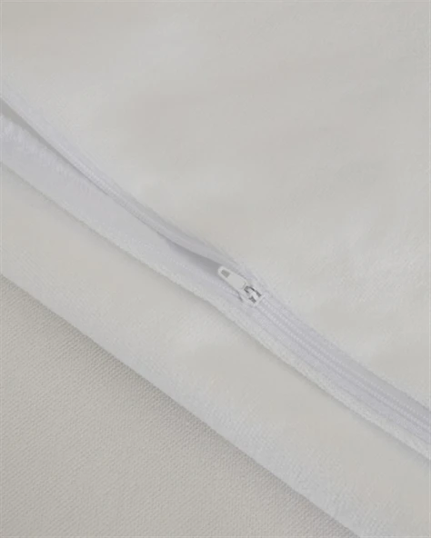 Mrs Gugar 2'li Su Geçirmez Yastık Alezi - Pamuklu Havlu Yüzeyli, 50x70 cm, Beyaz - Resim 3