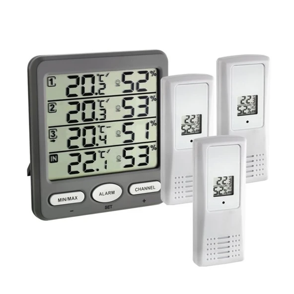 TFA 30.3054.10 Klima Monitör Ortam Sıcaklık ve Nem Takip Cihazı ürün görseli 1