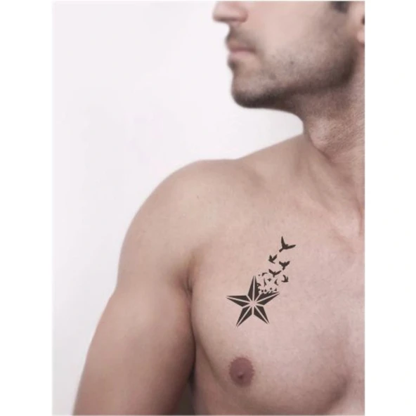 Asi Yıldız Tattoo Geçici Dövme Şablonları Kına Kalıpları - 2
