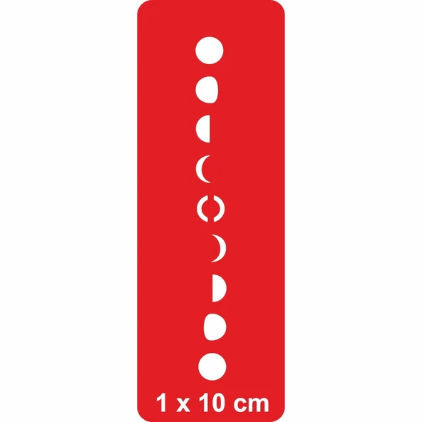 Ayın Evreleri-1 Tattoo Geçici Dövme Şablonları Kına Kalıpları ürün görseli 1