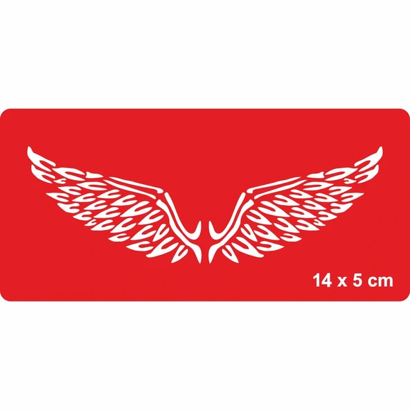 Yüce Melek Kanatları Tattoo Geçici Dövme Şablonları Kına Kalıpları ürün görseli 1