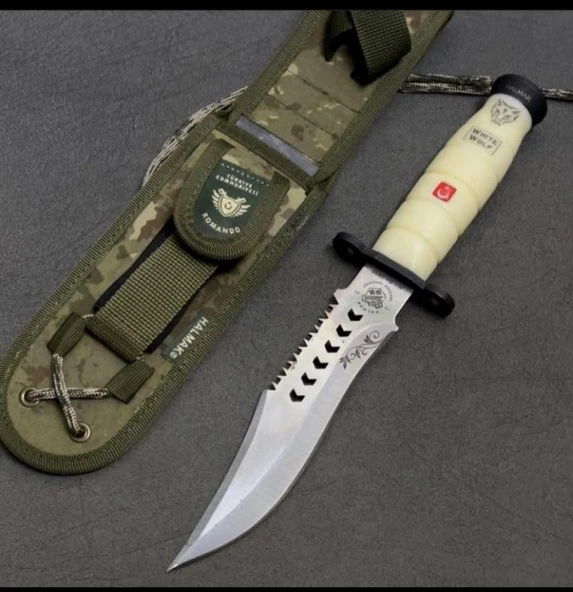 AlsepeteAvm Beyaz Komando Avcı Bıçağı ürün görseli 1