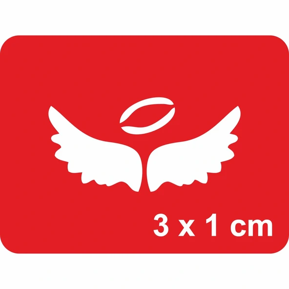 Minik Melek Kanatları Tattoo Geçici Dövme Şablonları Kına Kalıpları ürün görseli 1