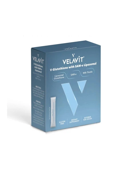Velavit V-Glutathione With SAM-e Liposomal 30 Stick ürün görseli