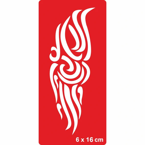 Tribal 203 Tattoo Geçici Dövme Şablonları Kına Kalıpları ürün görseli 1