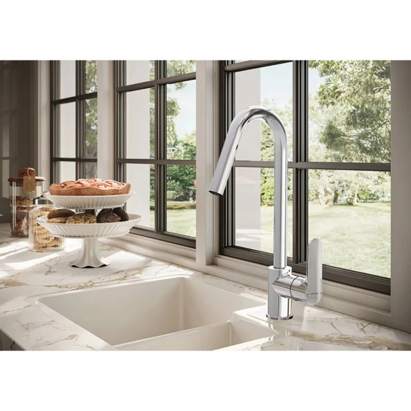 Artema Root Round Eviye Bataryası A42742 Krom - 2