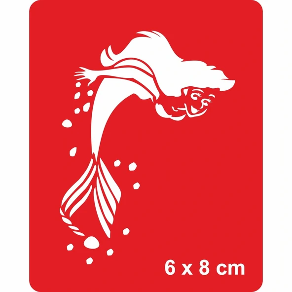 Deniz Kızı Tattoo Geçici Dövme Şablonları Kına Kalıpları ürün görseli 1