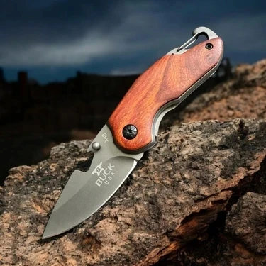 AlsepeteAvm X48 Ahşap Kabze Mini Kamp Çakısı ürün görseli