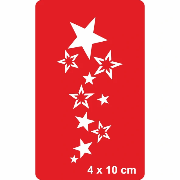 Yıldız Kümesi Tattoo Geçici Dövme Şablonları Kına Kalıpları ürün görseli 1