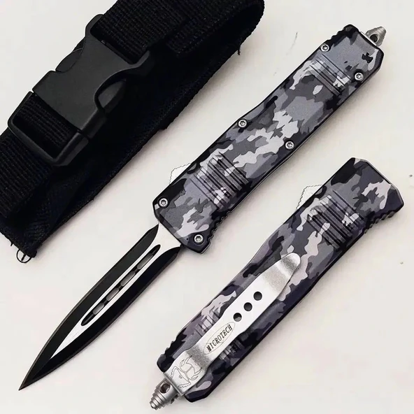 AlsepeteAvm Kamuflaj 18 Cm İçten Çıkmalı Kamp Çakısı ürün görseli