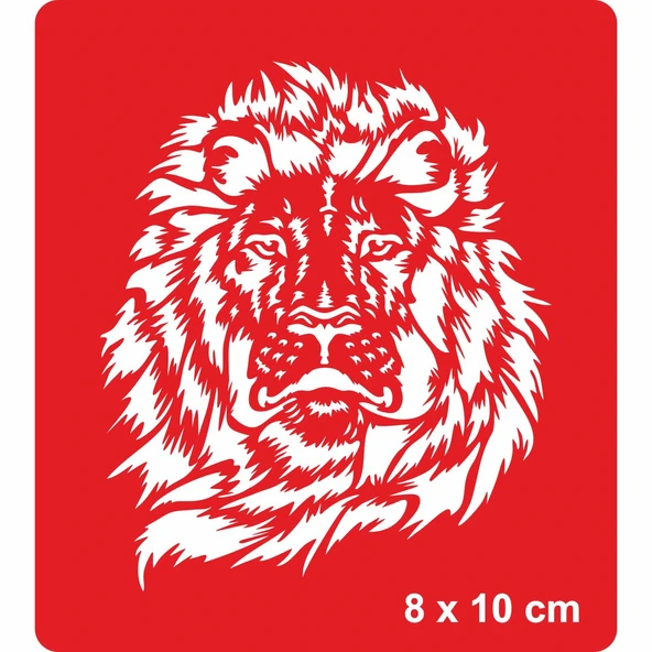 Muhteşem Aslan Tattoo Geçici Dövme Şablonları Kına Kalıpları ürün görseli 1