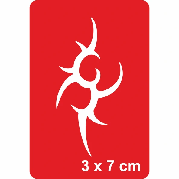 Tribal Diken -1 Tattoo Geçici Dövme Şablonları Kına Kalıpları