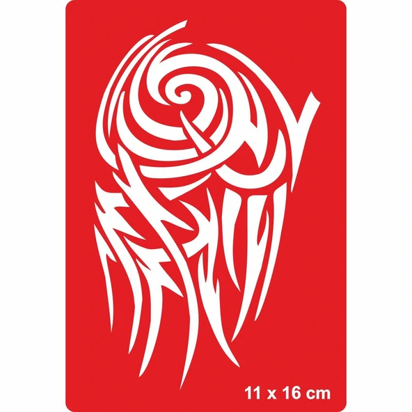 Tribal 205 Tattoo Geçici Dövme Şablonları Kına Kalıpları - 1